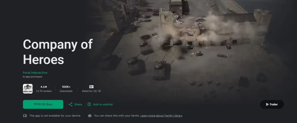 company of heroes android review